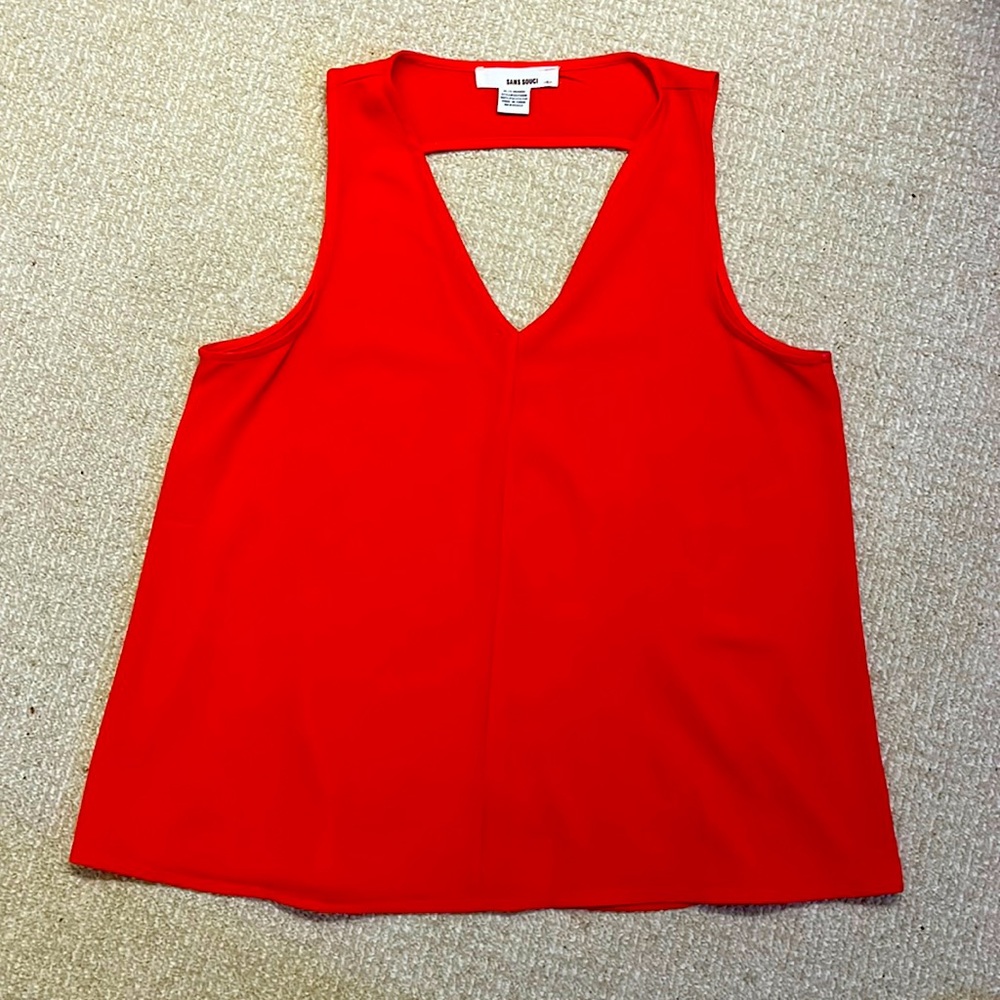 Classic orange tank top